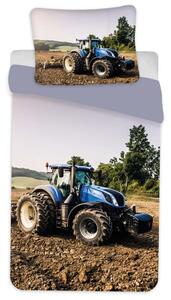 Carbotex Blå traktor - Påslakanset Junior 100×135 cm