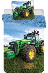 Carbotex Grön traktor - Påslakanset Junior 100×135 cm
