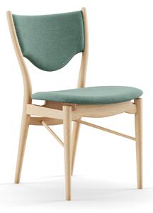 House of Finn Juhl - 46 Chair, Clear oiled oak, Cat. 3 Watercolour, Himalaya - Matstolar - Finn Juhl - Grön,Träfärgad,Blå - Trä/Textilmaterial