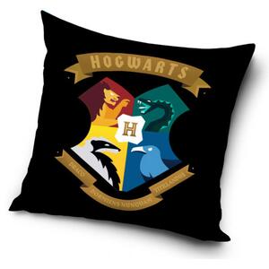 Harry Potter Hogwarts Elevhem - Kuddfodral 40x40cm - Svart