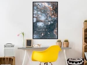 Inramad Poster / Tavla - Surface of the Unknown Planet I - 20x30 Svart ram