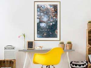 Inramad Poster / Tavla - Surface of the Unknown Planet I - 40x60 Svart ram