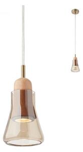 Redo 01-1518 - Ljuskrona med upphängningsrem UPPER 1xGU10/28W/230V mässing/beige