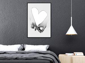 Inramad Poster / Tavla - Couple In Love - 20x30 Svart ram
