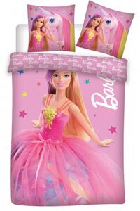 Barbie Påslakanset Junior 100×135 cm - Rosa