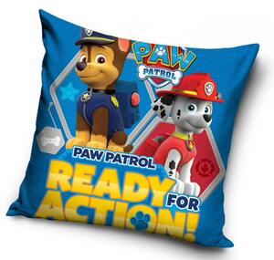 Paw Patrol Ready for action - Kuddfodral 40x40cm - Blå