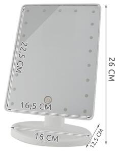Iso Trade Spegel med 22 LED-lampor - Vit