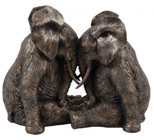 Dekoration sitting elephants - Statyetter & figuriner, Inredningsdetaljer