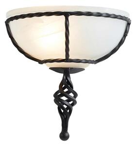 Elstead PB-WU-BLACK - Vägglampa PEMBROKE 1xE27/60W/230V