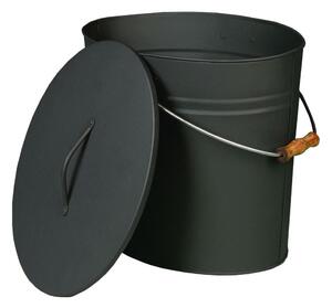 Askhink med lock 15 l antracit