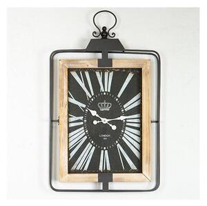 Väggklocka 1xAA 76x46 beige/svart