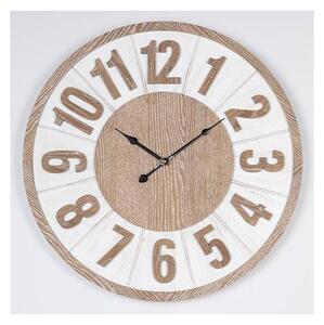 Väggklocka 1xAA diameter 60 cm beige/vit