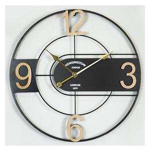 Väggklocka 1xAA diameter 60 cm svart