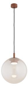 Argon 8829 - Ljuskrona med textilsladd SACRAMENTO 1xGX53/8W/230V genomskinlig/brun