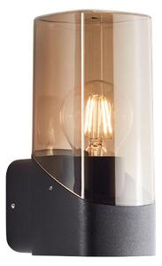 Brilliant - Vägglampa för utomhusbruk MINOU 1xE27/10W/230V IP44 svart/rökig