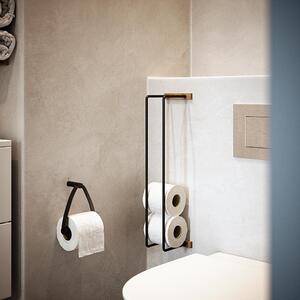 Toilet Paper Holder Toalettpappershållare - Oljad Ek/Läder