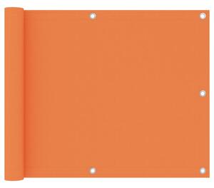 Balkongskärm orange 75x500 cm oxfordtyg