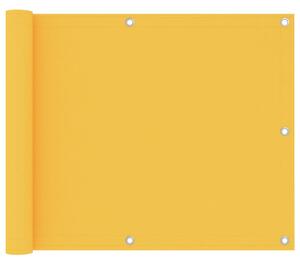 Balkongskärm gul 75x500 cm oxfordtyg