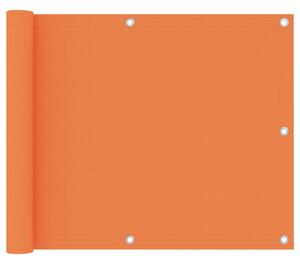 Balkongskärm orange 75x300 cm oxfordtyg