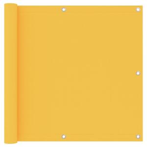 Balkongskärm gul 90x600 cm oxfordtyg