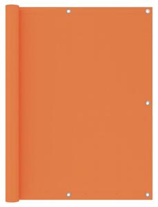 Balkongskärm orange 120x400 cm oxfordtyg