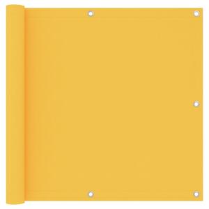 Balkongskärm gul 90x400 cm oxfordtyg