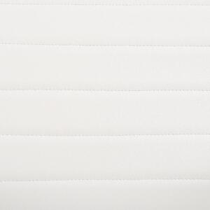 Set av 2 Konsol Stolar Konstläder Off-White Klädd Modern Retro Matsal Konferensrum Beliani