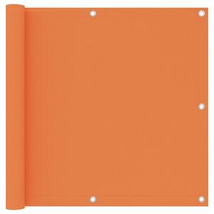 Balkongskärm orange 90x500 cm oxfordtyg