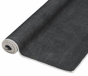 Tvättbar matta vikbar antracit 140x200 cm polyester