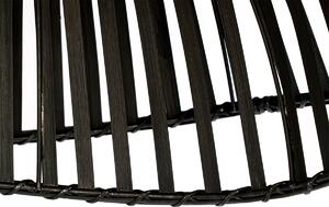 Orientalisk taklampa svart bambu 62 cm - Pua