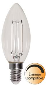 LED-lampa E14 kronljus Clear, 2W(25W), vitt filament