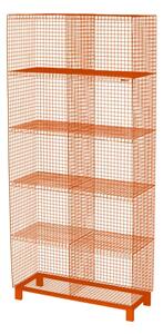 Kalager Design - Grid Cabinet with legs - Hyllor - Orange - D38 x H202 x W93 cm
