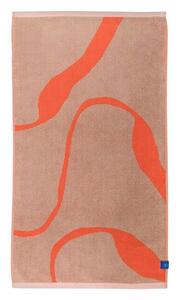 Mette Ditmer - NOVA ARTE Bath Towel - Handduk - Latte / Orange - W70 x L133 cm