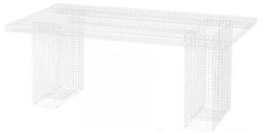 Kalager Design - Wire Dining Table - Matbord - White - L181 x D75 x H84 cm