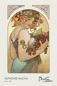 Bildreproduktion Fruit (1897), Alfons Mucha