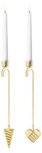 Georg Jensen - 2025 Candleholder Set - Julpynt - Brass - Set of 2