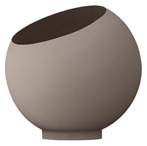 AYTM - Globe Flowerpot - Blomkruka - Taupe/Taupe XL - Ø43 x H37,4 cm