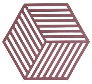 Zone - Grytunderlägg, Hexagon/Triangles liten, Hexagon, Vinröd