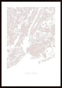 New York Map Poster