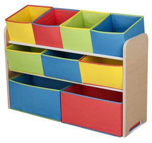 Delta Children Deluxe Leksaksförvaring med lådor i flera färger