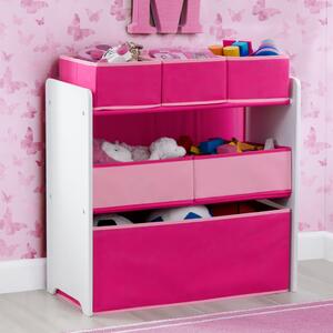 Delta Children Leksaksförvaring och organisation 6 lådor rosa