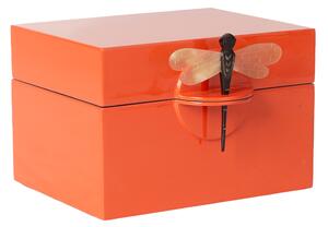 Box lack med trollslända mellan orange