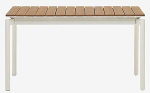 Kave Home - Bord Canyelles, 90-140-200 cm. - Vit - Matbord utomhus - Från Homeroom