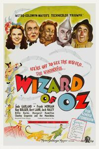 Bildreproduktion The Wonderful Wizard of Oz, Ft. Judy Gardland (Vintage Cinema / Retro Movie Theatre Poster / Iconic Film Advert)