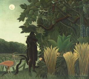 Rousseau, Henri J.F. (Le Douanier) - Konsttryck The Snake Charmer, 1907 (La Charmeuse de serpents), (40 x 35 cm)