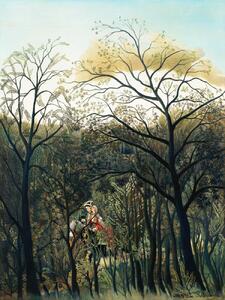 Konsttryck Rendezvous in the Forest - Henri Rousseau, (30 x 40 cm)