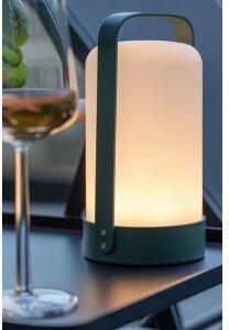 Fern bordslampa - Grön/Vit