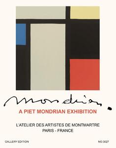 Konsttryck Illustration Special Edition Piet Mondrain Exhibition (No. 3027) - Piet Mondrian, (30 x 40 cm)