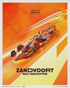 Konsttryck Oracle Red Bull Racing - Max Verstappen - Dutch Grand Prix - 2022, (40 x 50 cm)