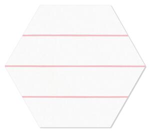 Hexagon Klinker Porto Hex 25 Rosa Linje2 25x22 cm